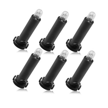 Imagem de TIKSCIENCE Lâmpada Neo-Wedge 79629-S3V-A01 compatível com Honda Element ACURA MDX 2001 2002 2003 2004 2005 2006 2007 2008 2009 2010 2011, lâmpada de controle HVAC com soquete preto 6 peças