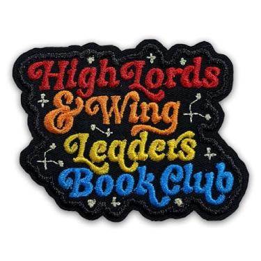 Imagem de Patch High Lord and Wing Leader 7,6 cm ACOTAR Book Club Fourth Wing Iron On/Sew On Embroidery Fabric Applique Patch for Trucker Hat Clothes Backpack DIY Accessories Coleges Friends Mom Gift