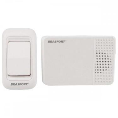 Imagem de Campainha Sem Fio Bivolt Brasfort Musical 52 Toques Pilha/Tomada - 789