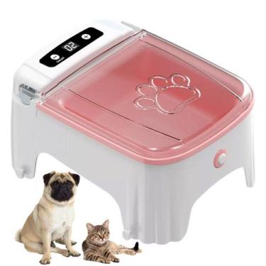 Imagem de Comedouro Automatico Cao Gato Cachorro Pet Raçao Petisco Animal de Est