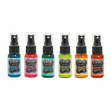 Imagem de Ranger Pacote de spray brilhante Dylusions – Limão fresco, sonho de tangerina, jade polido, luz do sol puro, rosa chiclete, azul-petróleo
