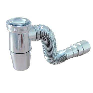 Imagem de Sifão Copo Universal Sanfonado Extensível Flexível para Pias