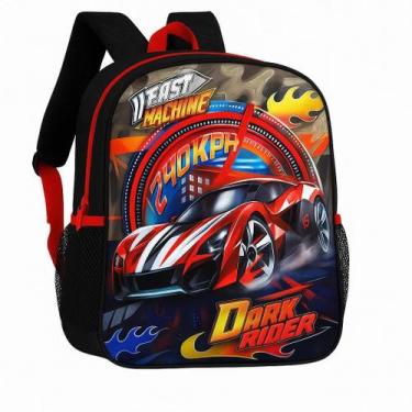 Imagem de Mochila Escolar Fast Machine Clio Style Com Zíper Grande