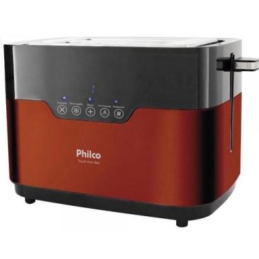 Imagem de Torradeira eletrica touch inox vermelho philco 127v vitrine