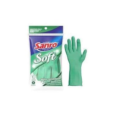 Imagem de Luva para limpeza sanro soft verde p