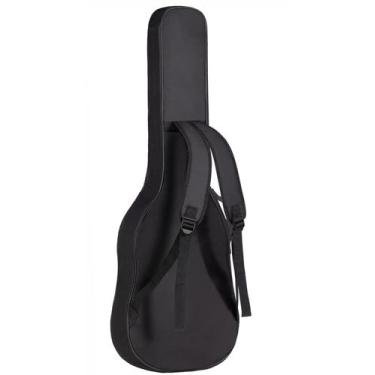 Imagem de Kit Capa Acolchoada Extra Luxo Impermeável para Violão Folk KA05 Capot
