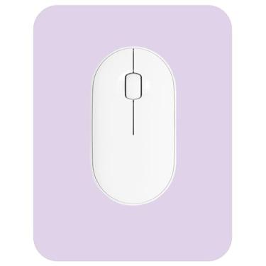 Imagem de ZYAOTWQZ Mouse pad pequeno 15 x 20 cm, uso flexível horizontal e vertical. Ótimo para viagens, laptops sem fio, bandejas de teclado, escritórios, etc. (Roxo)