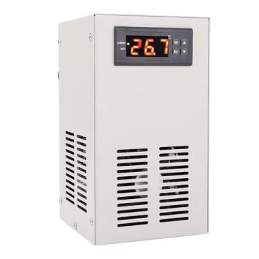 Imagem de Luqeeg Resfriador de aquário de 20 L, resfriador de aquário inteligente de -55 a 120 ℃, tela digital, refrigerador eletrônico para hidroponia, banhos de água fria, banhos de gelo, tanques de peixes