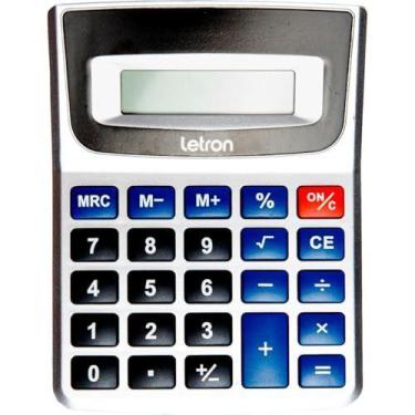 Imagem de Calculadora De Mesa 12 Dig. Prata Duo C/Bateria - LEONORA