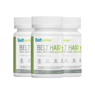 Imagem de Combo 3 unidades belt hair nail and skin bariatric tabs belt nutrition