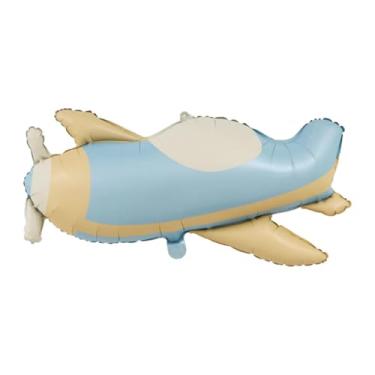 Imagem de KRDPMV Balão Inflável de Avião, Balão para Festa de Aniversário, Artigos para Festa, Faça Você Mesmo, Decoração de Balão Metalizado de Avião para Formatura E