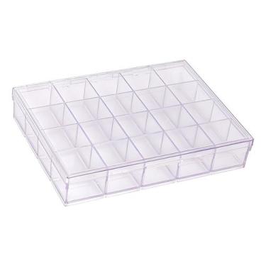 Imagem de Caixa Organizadora Maxcril TRANSPARENTE 20 Divisórias - 10330075
