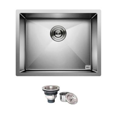 Imagem de Cuba Quadrada Inox 304 Gourmet 5040 Com Válvula - Ec042