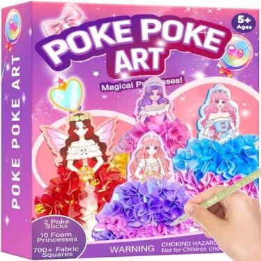 Imagem de Poke Art para crianças de 4 a 8 anos, kits de presente de aniversário de Natal, brinquedos artesanais para meninas de 4, 5, 6, 7, 8, 9, 10, 11, 12 anos, netos, meninas de 12 anos, brinquedos infantis