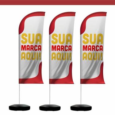 Imagem de Kit Wind Banner 3 unidades (2,10m) - Personalizado com a sua marca