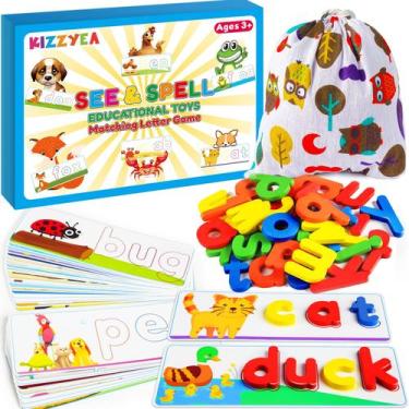 Imagem de Brinquedo educacional KIZZYEA See & Spell Matching Letter Game