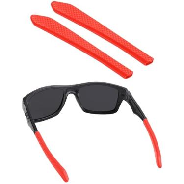 Imagem de BLAZERBUCK Meias de substituição para óculos de sol Oakley Jupiter Squared OO9135 - Vermelho