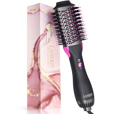 Imagem de Escova secador de cabelo Salon One-Step secador e volume: Escova de ar quente - condicionamento iónico cerâmica modelador de cabelo - 3 temperaturas e 2 velocidades