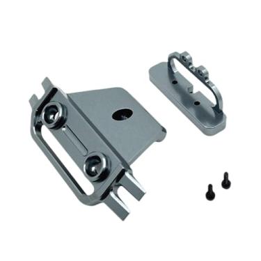 Imagem de menolana Protetor frontal de carro RC 1/14, proteção de esteira RC, alumínio, conjunto de manutenção confiável, substituição de barra de proteção de metal para, Cinza