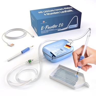 Imagem de Picmondoo - E-Painter para pintura de diamante - Caneta de pintura de diamante sem fio com bomba de vácuo com acessórios para configuração de pedras AB sem cera - Caneta de pintura de diamante
