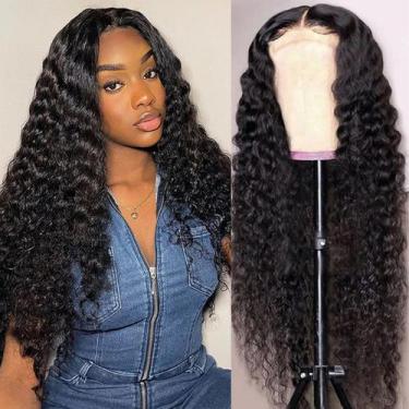 Imagem de Perucas frontais de renda Nsvnsv Deep Wave 24" Cabelo humano com 180% 