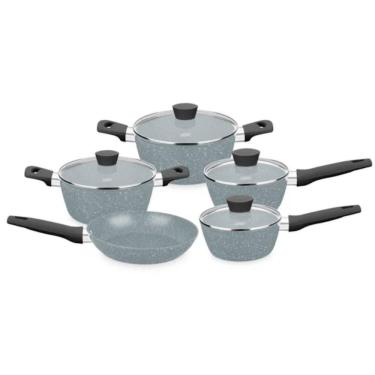 Imagem de Conjunto De Panelas Carmela Silver 5 Peças Ceramic-Flon