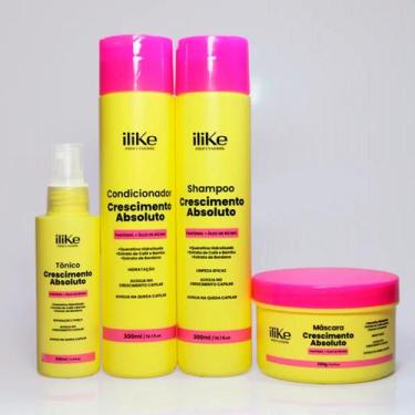 Imagem de Ilike Crescimento Absoluto Kit Completo 4 Produtos - ILIKE PROFESSIONA
