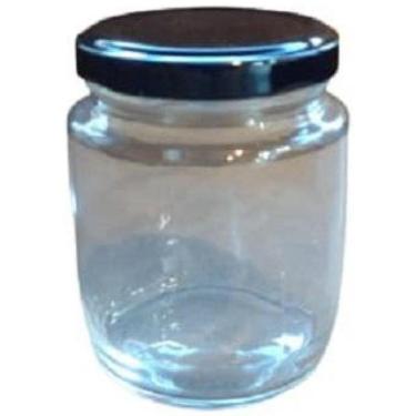 Imagem de Pote De Vidro 240 Ml Com Tampa Preta - 24 Unidades