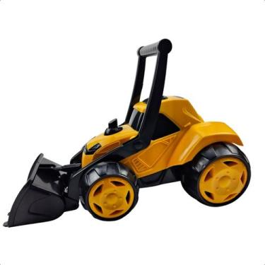 Imagem de Mini Trator Z3 de Brinquedo BS Toys Tratorzinho Infantil com Pá Fronta