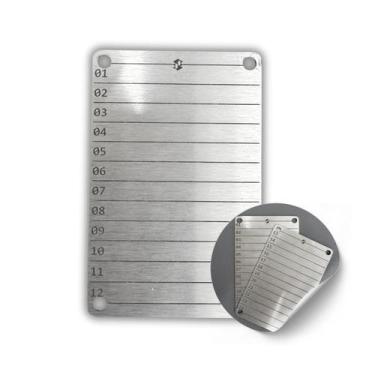 Imagem de Placa Cold Wallet Gravada - 12/24 Palavras - NEO Impressão 3D