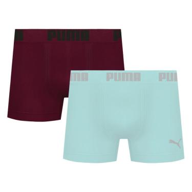 Imagem de Kit 2 Cuecas Puma Boxer Sem Costura Masculina