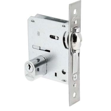 Imagem de Fechadura Arouca 4110/98 Rolete Externa Roseta Cromada