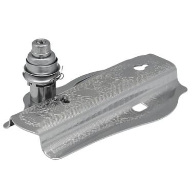 Imagem de Fbshicung Capa facial de máquina de costura de metal com pinça de linha serve para peças de máquina de costura doméstica borboleta abelha homem voador panda