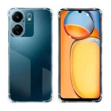 Imagem de [GL CASES] Capa Redmi 13 Slim Clear Anti Impacto Reforçada Silicone Transparente Case Flexível Capinha Xiaomi Redmi 13 Anti Choque Encaixe Preciso Com Proteção Para Câmera e Tela