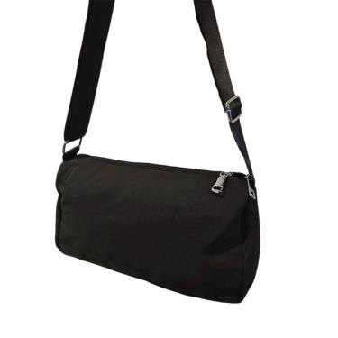 Imagem de Bolsa Lateral Alça Grossa Transversal Casual Cor:preto
