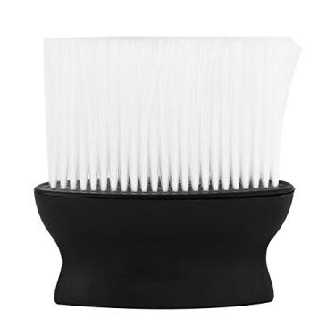 Imagem de 1 pçs pro pescoço largo espanador escova limpa escova de limpeza de cabelo para barbeiros cabeleireiro estilista salão branco preto 12.8x10cm
