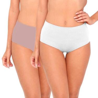 Imagem de Kit/2 Calcinha Alta Love Secret 819304 Classic Algodão T.P/XG, GG, 541