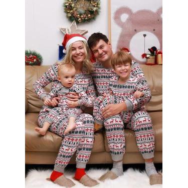 Imagem de Pijamas de Natal para Família - Bebê, Menina, Mãe, Pai e Filho (2023),