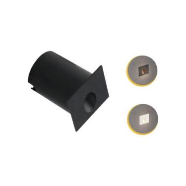 Imagem de Kit 13 Balizador Led Escada Parede Externo 2w Quente - Opus, Preto