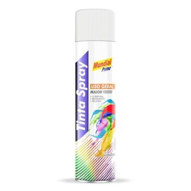 Imagem de Tinta spray 400ml mundial prime ug branco fosco - AEROFLEX