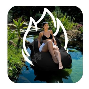 Imagem de Puff Flutuante para Piscina – Sofá na Caixa By EcoFlame Garden (Preto)