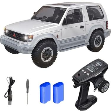 Imagem de Moonzeamus LDRC 1/14 RTR Remote Control Crawler LD1297S 4x4 RC Off Road Car 2Speed Gearbox Metal Gears 380 Brushed Motor 2.4G RC 17G Steering Servo for Adult Hobby (White)
