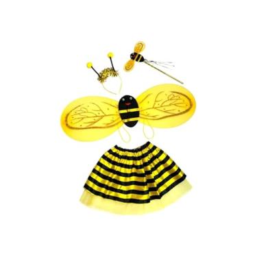 Imagem de Kit Fantasia Infantil Boiadeira com Chapéu, Tamanho M, 6-8 Anos, Poliéster, Estilo Sertanejo, para Festas e Brincadeiras