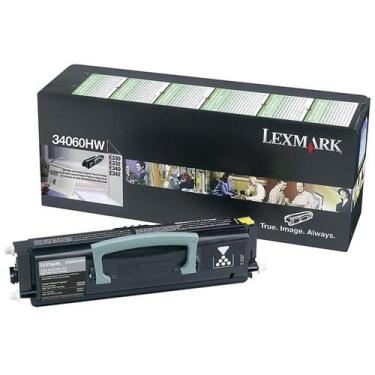 Imagem de Toner Lexmark 34060HW 34060HW de alto rendimento, rendimento de 6000 páginas, preto
