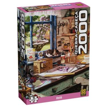 Imagem de Quebra-Cabeça Ateliê - 2000 Peças - Grow 