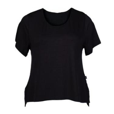 Imagem de Blusa Feminina Bruna e Bia Plus Size Sobre Legging Preto-Feminino