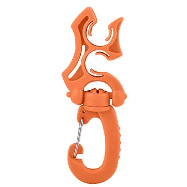 Imagem de Clipe de fivela regulador de mangueira de mergulho para gerenciamento organizado de mangueiras, ideal para equipamentos de mergulho com snorkel (laranja)