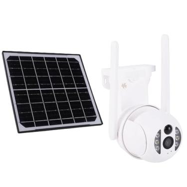 Imagem de Sanpyl Câmera de Segurança 4G LTE, Detecção Humana por IA |Rotação Horizontal de 355° e Inclinação Vertical de 90°,IP66 à Prova D'água |com Painel Solar de 8W&Recarregável 8000mAh