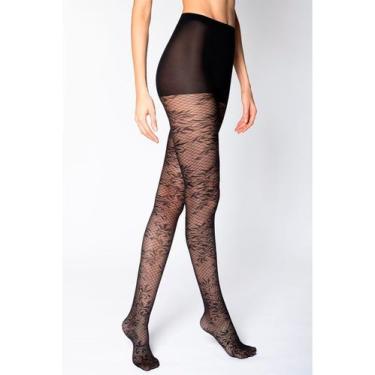 Imagem de Meia-Calça Fio 20 Lupo Loba 05785-002 Desenhada Poliamida T. P/GG, M, 