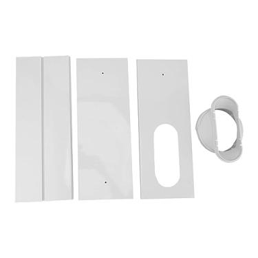 Imagem de ZJchao Kit de Ventilação para Janela de Ar Condicionado Placa de Vedação de PVC Ajustável Universal para Janelas Deslizantes Fácil Instalação Economia de Energia Durável Leve (3 Placas para